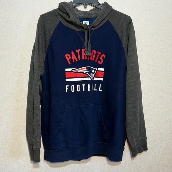 NFL Mens New England Patriots Hoodie Size Large - Picture 1 of 12
